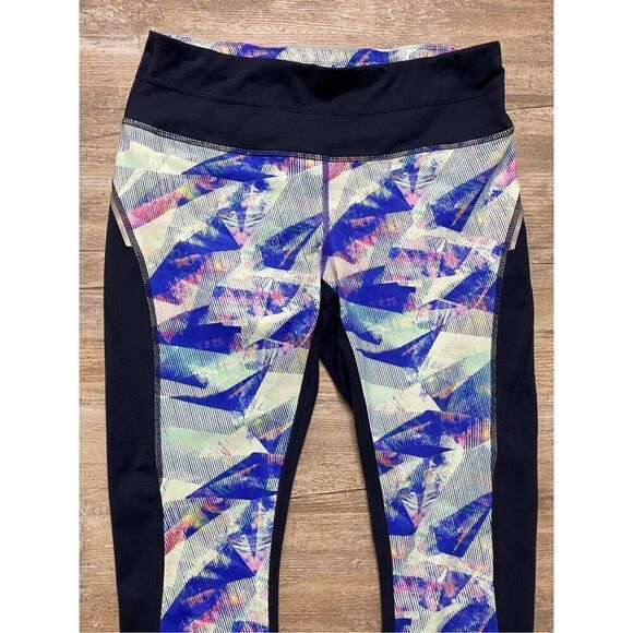 ATHLETA LUMINOUS YOGA LEGGING BLUE FULL LENGTH  Sz S - Picture 2 of 7